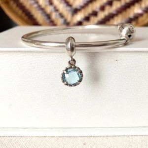 Pandora aquamarine pendant